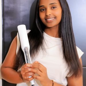 Lingo porfessional stoomstijltangs - Stijltang - Steam Active Care - Stijltang 2 in 1 - Krultang  wit